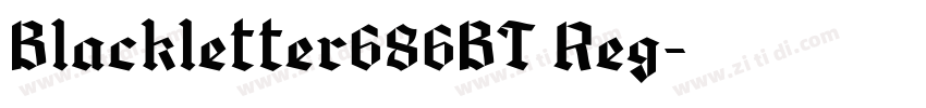 Blackletter686BT Reg字体转换